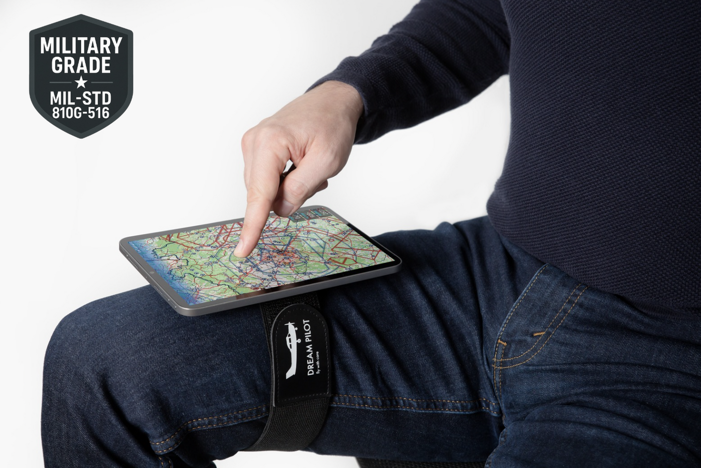 Letecký nákoleník pro iPhone, iPad, jakýkoli Android smartphone, tablet
